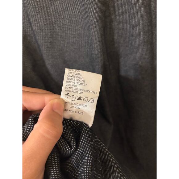 Woolrich black and gray pullover long sleeve top sz large - Picture 10 of 10